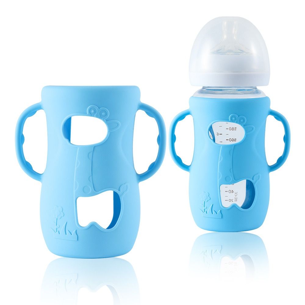 Baby Food Glass - Uniwersalny pokrowiec na butelkę dla niemowląt,