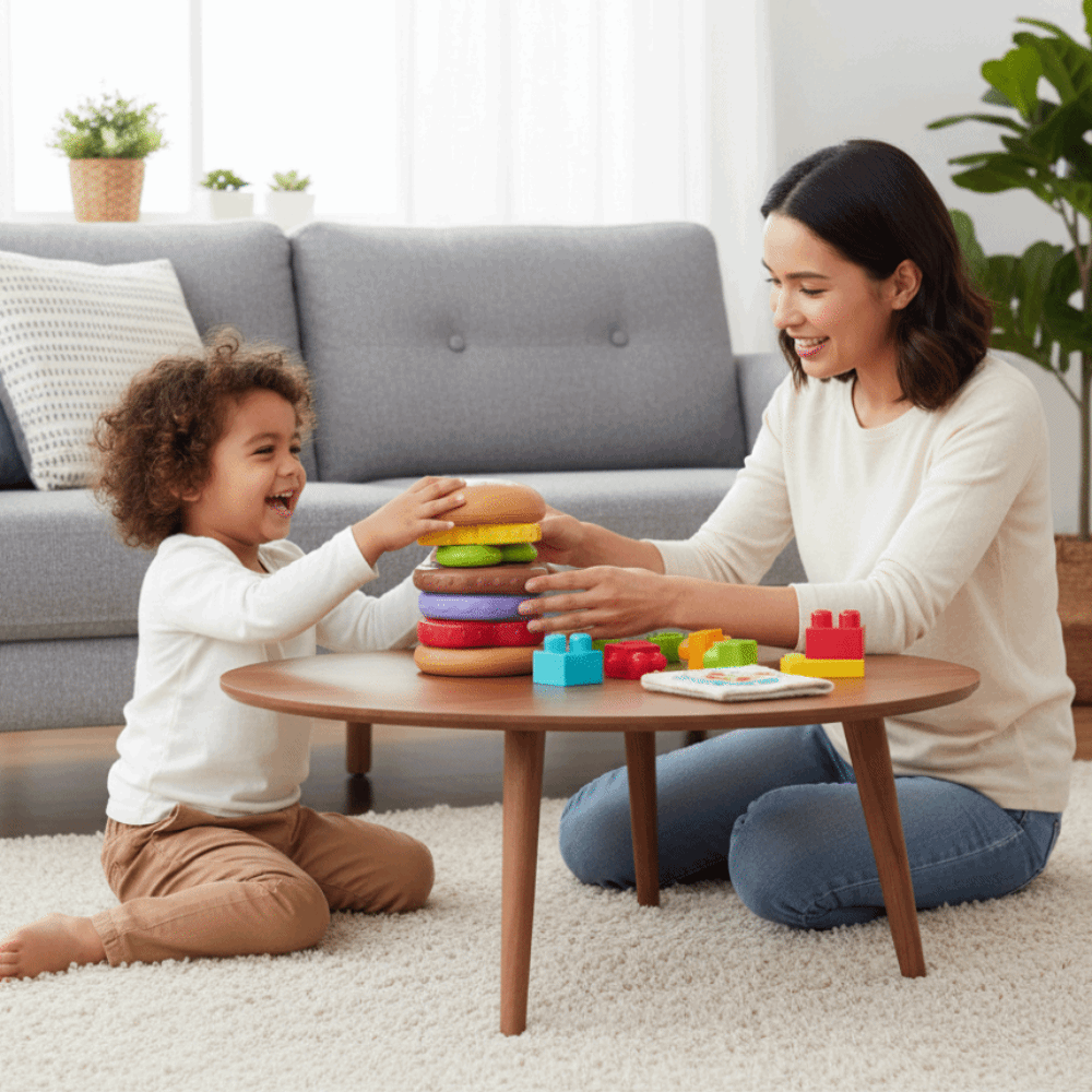 Baby Food Game - Zestaw do układania burgerów, gra w