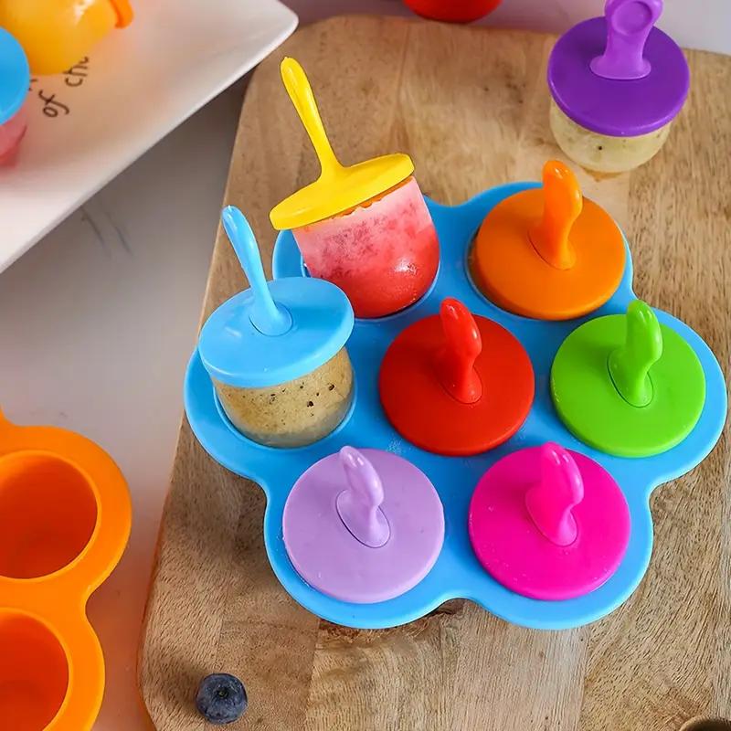 Baby Food Zubereiter - 7-komorowa silikonowa forma na lody, domowa