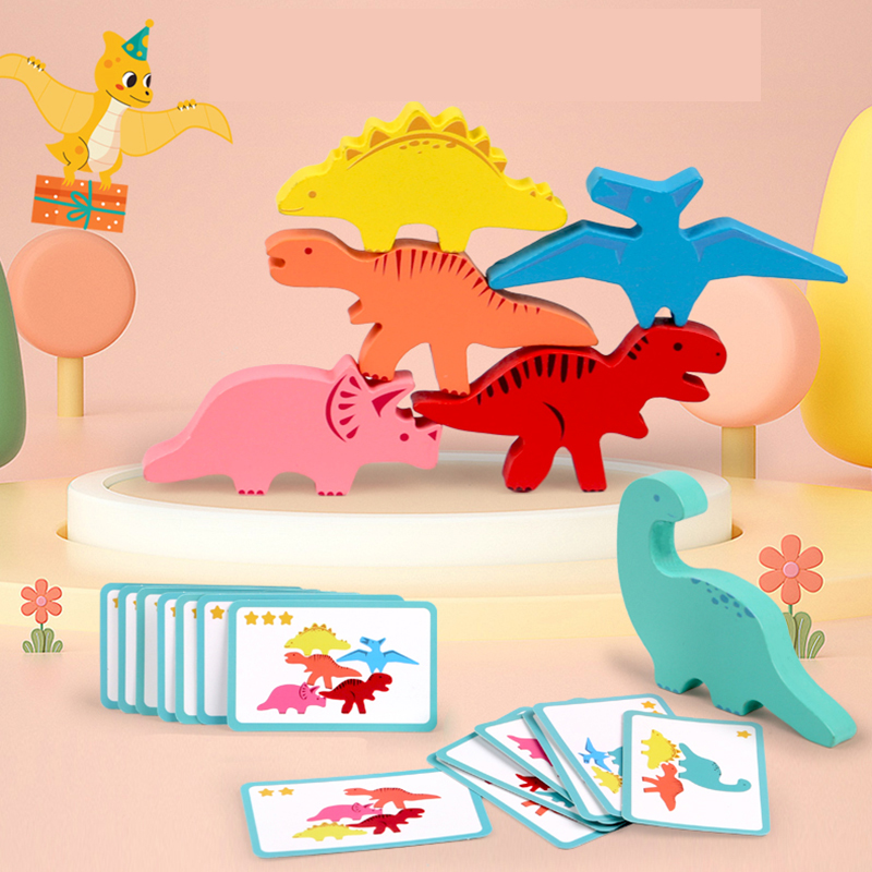 Drewniane klocki do budowania  – Baby Food Game recenzja i cena