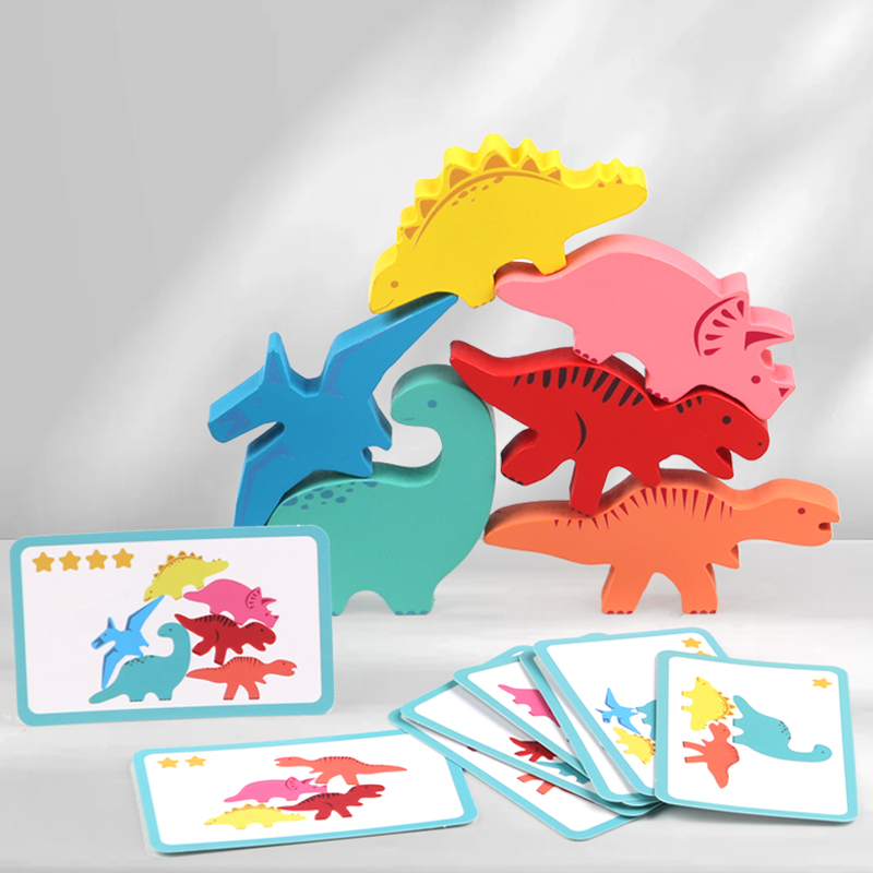 Drewniane klocki do budowania  – Baby Food Game recenzja i cena