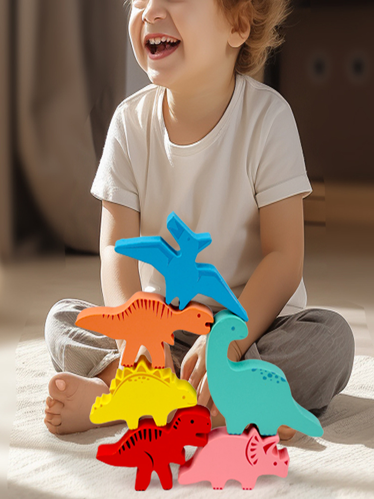 Drewniane klocki do budowania  – Baby Food Game recenzja i cena