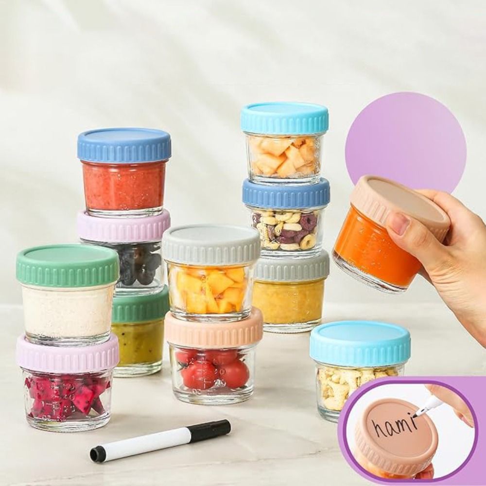 6 szt. Szklanych słoików typu  – Baby Food Glass recenzja i cena