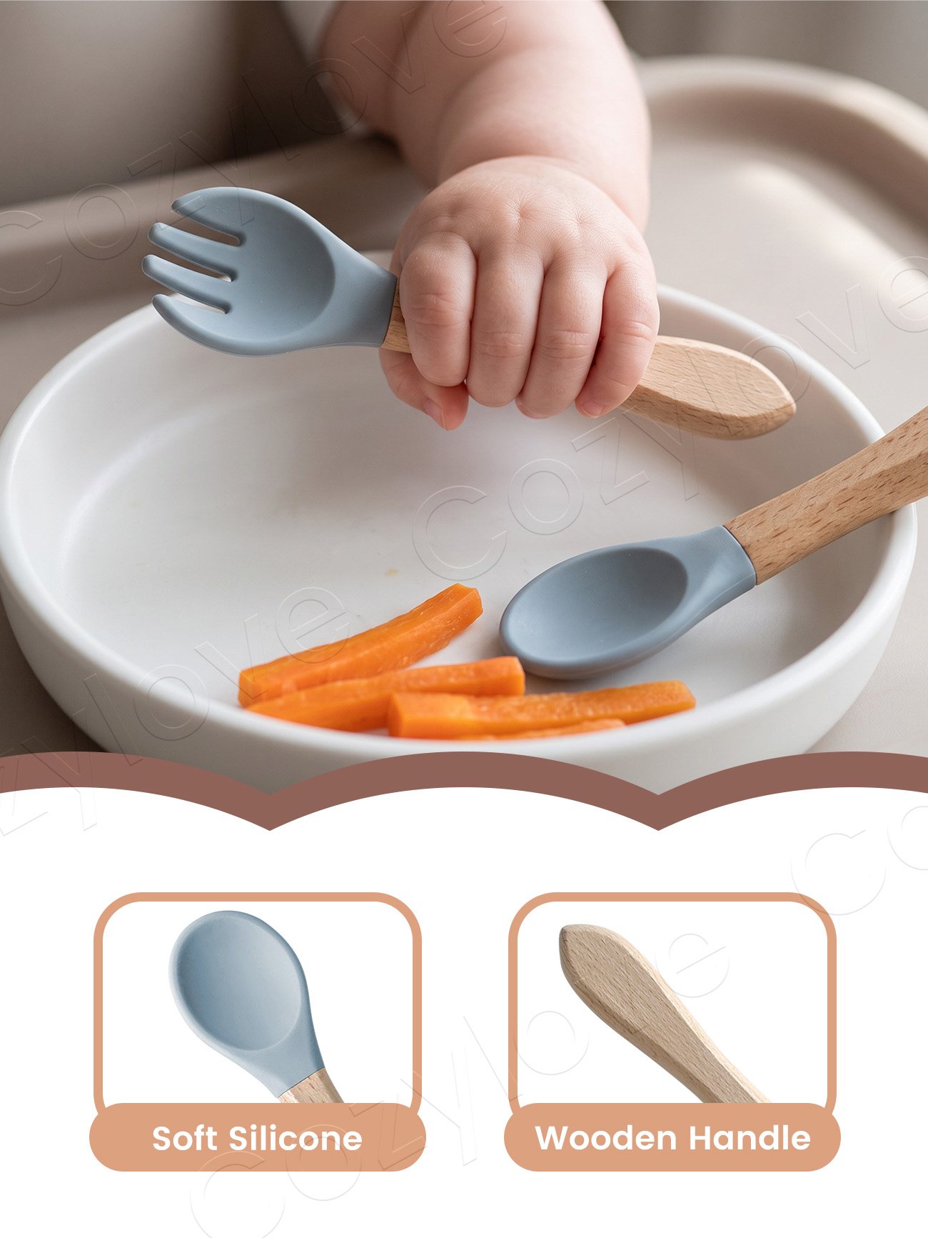 Zestaw silikonowych widelców i – Self Feed Spoon recenzja i cena