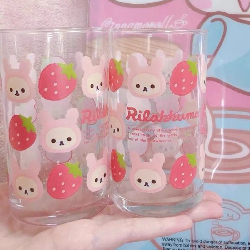Szklany kubek Rilakkuma, urocz – Baby Food Glass recenzja i cena