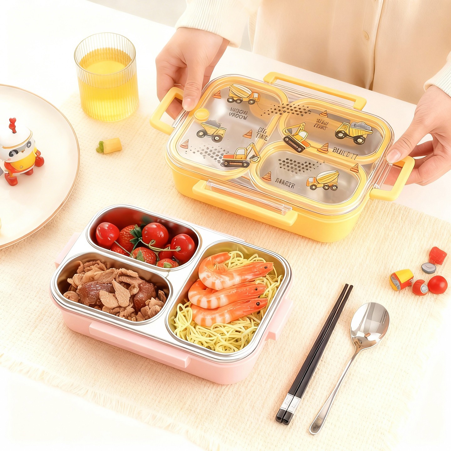 Duży, pojemny, kreskówkowy lun – Baby Food Container recenzja i cena